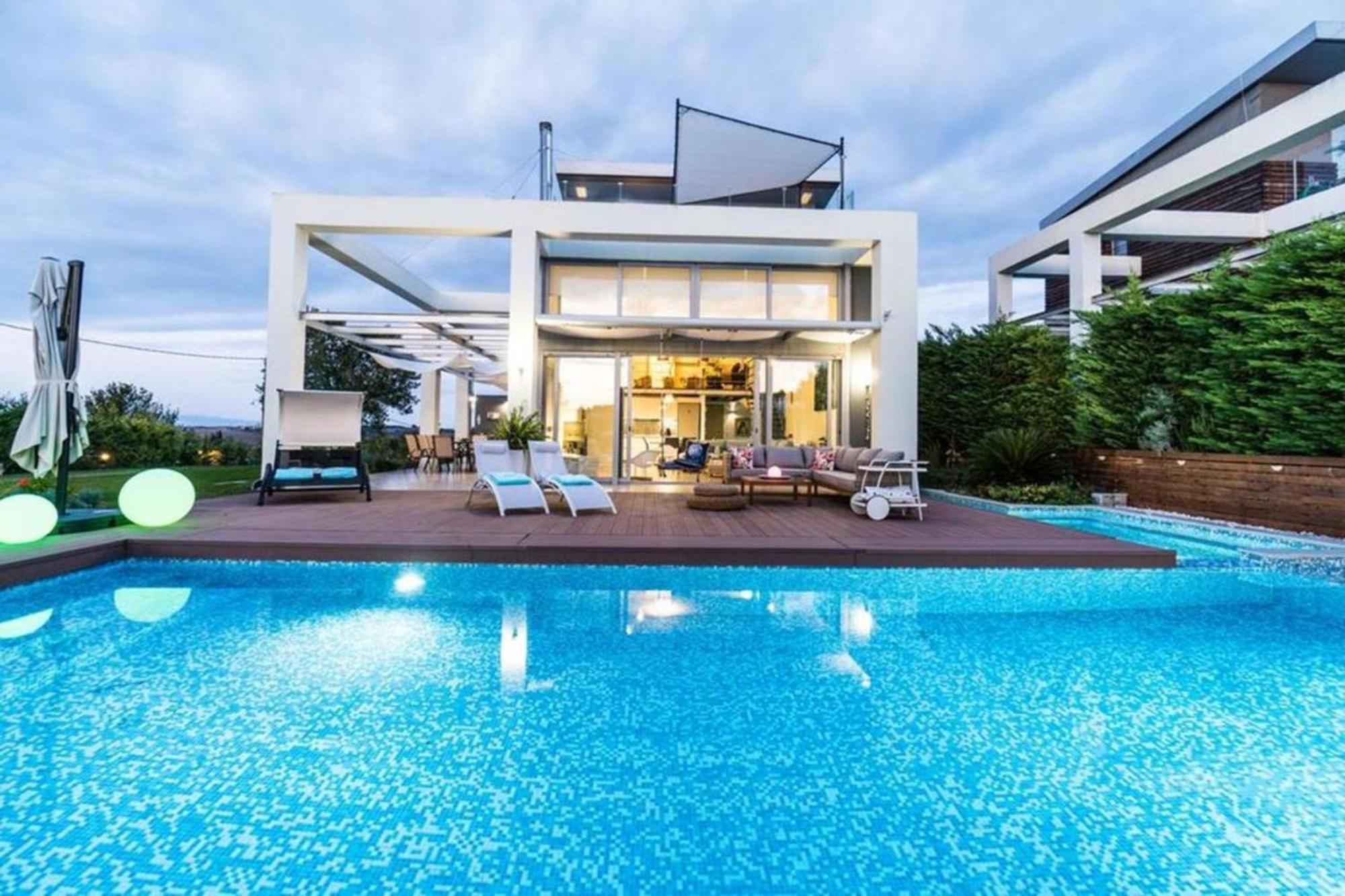 Island Villa Sani Sea View Ngoại thất bức ảnh