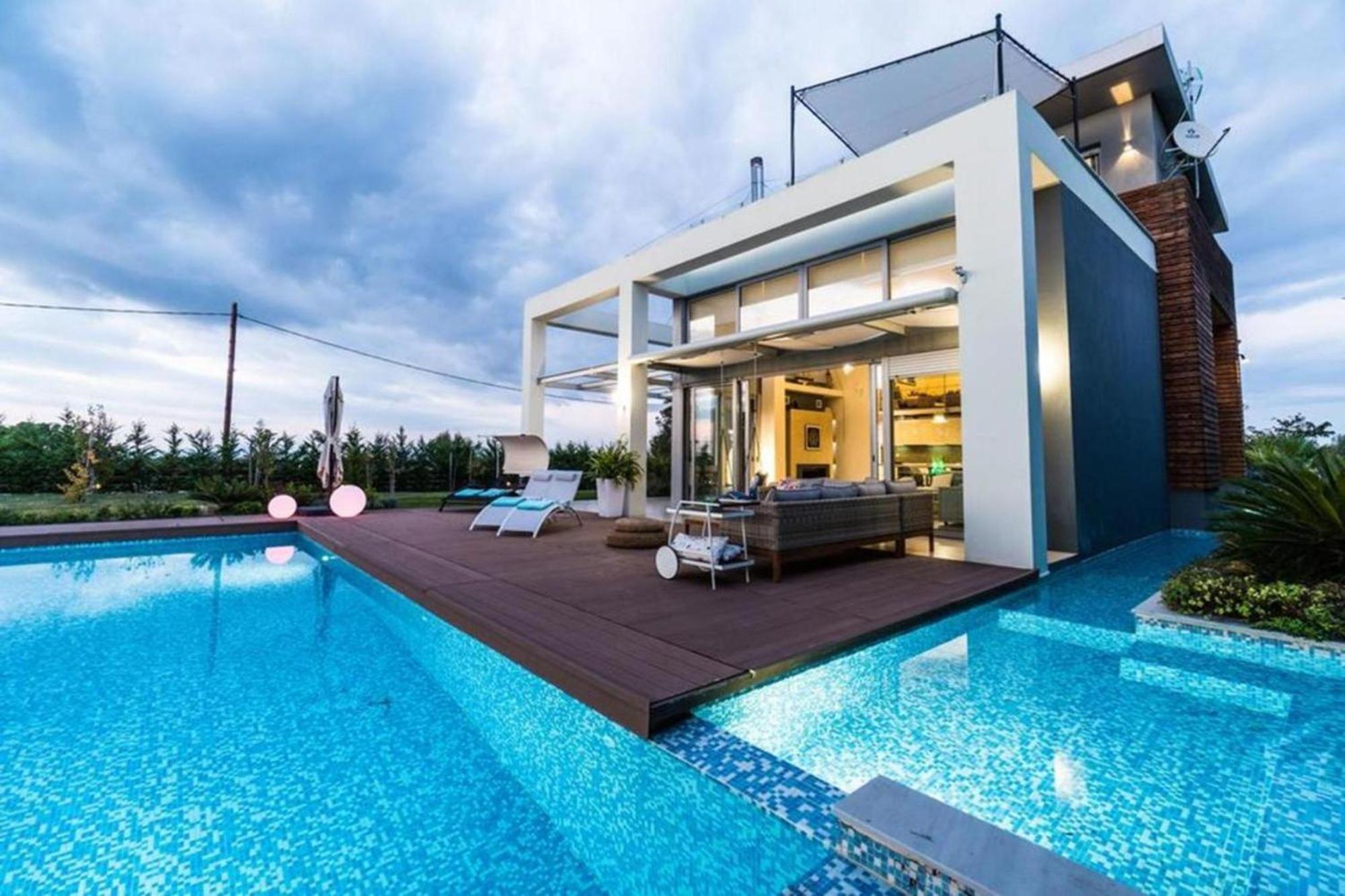 Island Villa Sani Sea View Ngoại thất bức ảnh